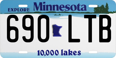 MN license plate 690LTB