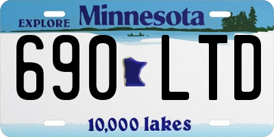 MN license plate 690LTD