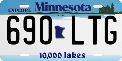 MN license plate 690LTG