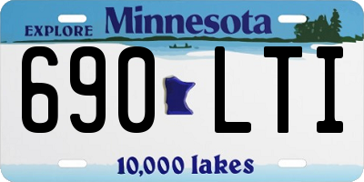MN license plate 690LTI
