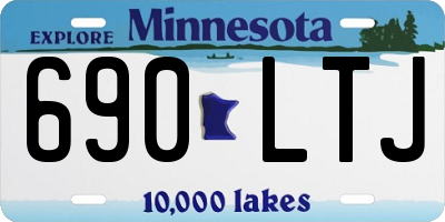 MN license plate 690LTJ