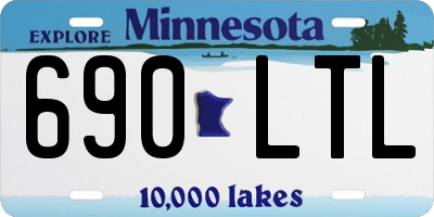 MN license plate 690LTL