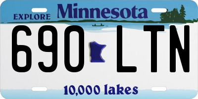 MN license plate 690LTN