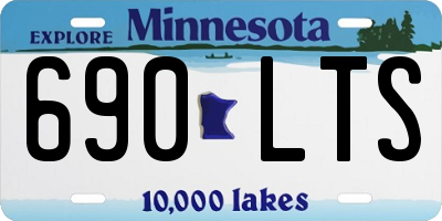 MN license plate 690LTS