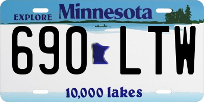 MN license plate 690LTW