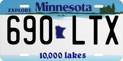 MN license plate 690LTX