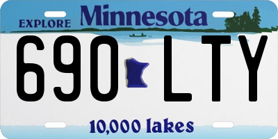 MN license plate 690LTY