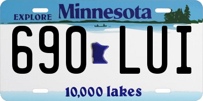 MN license plate 690LUI