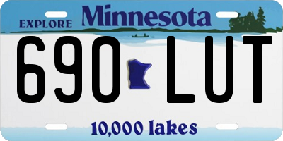 MN license plate 690LUT