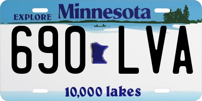 MN license plate 690LVA
