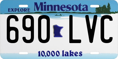 MN license plate 690LVC