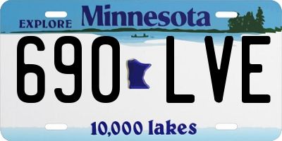 MN license plate 690LVE