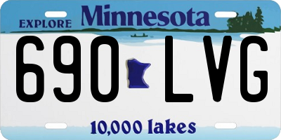 MN license plate 690LVG