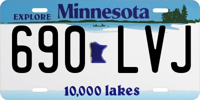 MN license plate 690LVJ