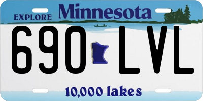 MN license plate 690LVL