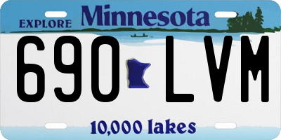 MN license plate 690LVM