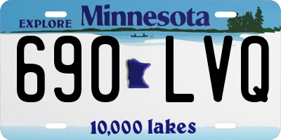 MN license plate 690LVQ