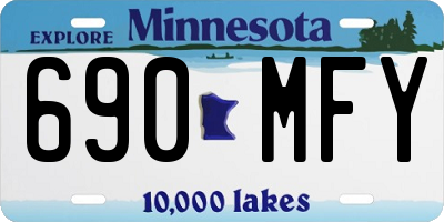 MN license plate 690MFY