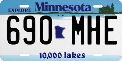 MN license plate 690MHE