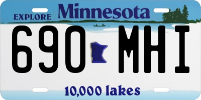 MN license plate 690MHI