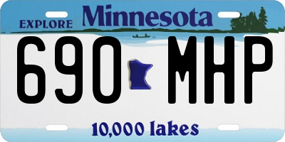 MN license plate 690MHP