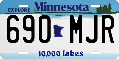 MN license plate 690MJR