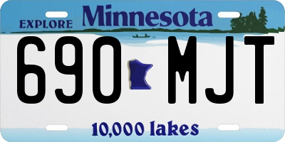MN license plate 690MJT