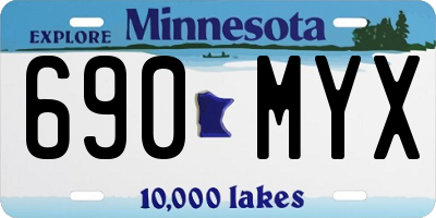 MN license plate 690MYX