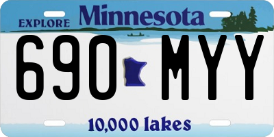 MN license plate 690MYY