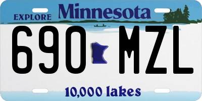 MN license plate 690MZL