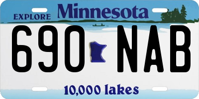 MN license plate 690NAB