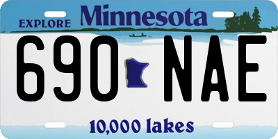 MN license plate 690NAE