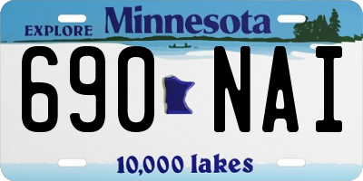 MN license plate 690NAI