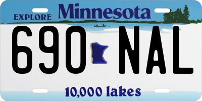 MN license plate 690NAL