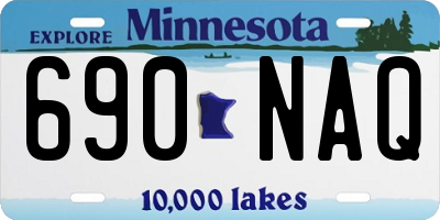MN license plate 690NAQ