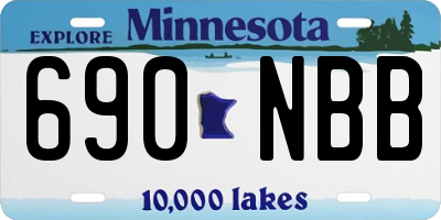 MN license plate 690NBB