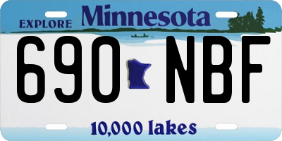 MN license plate 690NBF