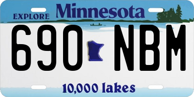 MN license plate 690NBM