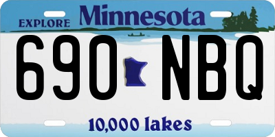 MN license plate 690NBQ