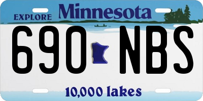 MN license plate 690NBS