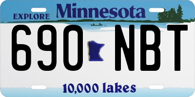 MN license plate 690NBT