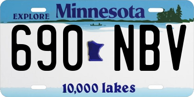 MN license plate 690NBV