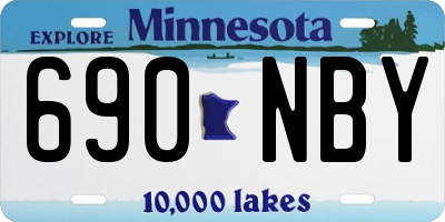 MN license plate 690NBY