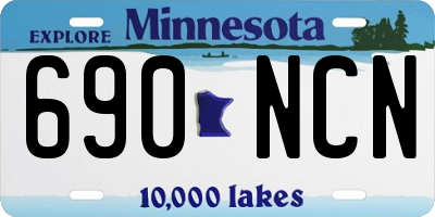 MN license plate 690NCN