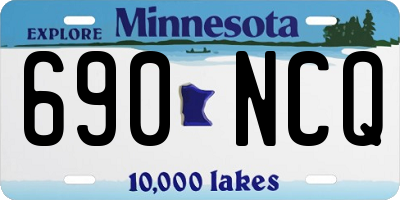 MN license plate 690NCQ