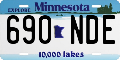 MN license plate 690NDE