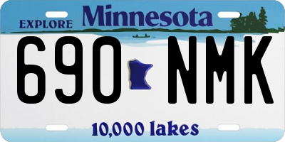 MN license plate 690NMK