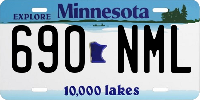 MN license plate 690NML