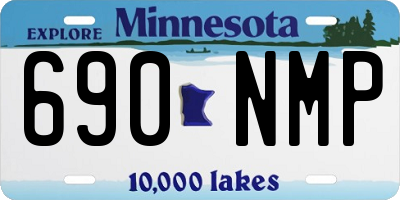 MN license plate 690NMP