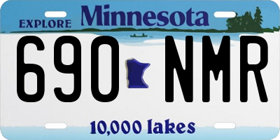 MN license plate 690NMR